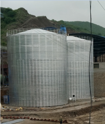 临夏粮食钢板仓的安装全过程不用热焊接